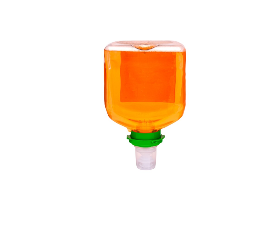 Reliable Brand® Antimicrobial Translucent Amber Foam Hand Soap (1200 ml, 2 Containers/Case)